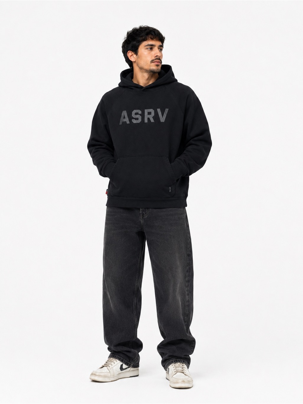 ASRV Black Performance Hoodie Men’s Size Small – Excellent Condition